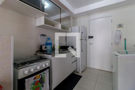 Cozinha de apartamento para alugar com 1 quarto, 27m² em Jardim Caravelas, São Paulo