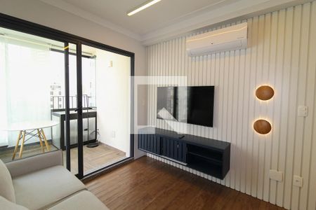 Sala de apartamento à venda com 1 quarto, 34m² em Indianópolis, São Paulo