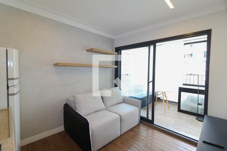 Sala de apartamento à venda com 1 quarto, 34m² em Indianópolis, São Paulo