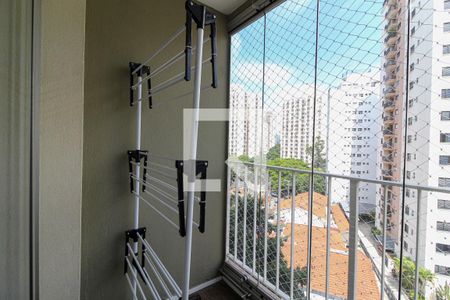 Varanda da Sala de apartamento à venda com 2 quartos, 52m² em Vila Olímpia, São Paulo