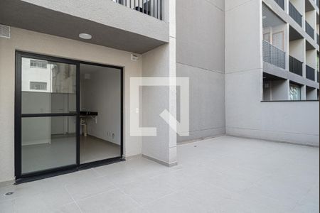 Varanda da Sala/Quarto (Garden) de kitnet/studio para alugar com 1 quarto, 52m² em Bela Vista, São Paulo