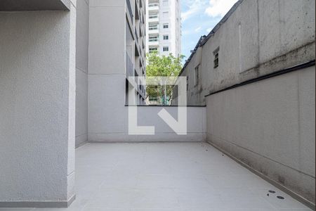 Varanda da Sala/Quarto (Garden) de kitnet/studio para alugar com 1 quarto, 52m² em Bela Vista, São Paulo