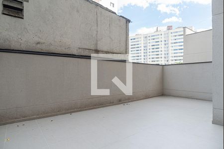 Varanda da Sala/Quarto (Garden) de kitnet/studio para alugar com 1 quarto, 52m² em Bela Vista, São Paulo