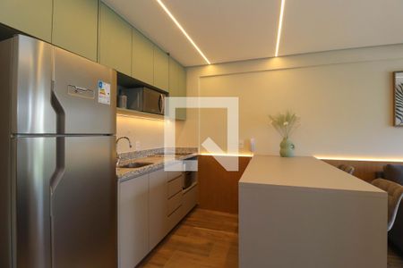 Sala/Cozinha de apartamento para alugar com 1 quarto, 47m² em Pinheiros, São Paulo