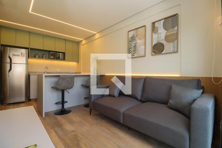 Sala/Cozinha de apartamento para alugar com 1 quarto, 47m² em Pinheiros, São Paulo