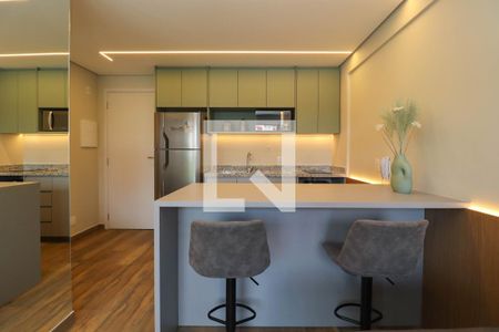 Sala/Cozinha de apartamento para alugar com 1 quarto, 47m² em Pinheiros, São Paulo