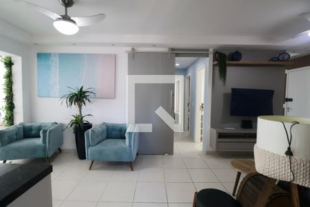 Sala de apartamento para alugar com 3 quartos, 95m² em Parque Enseada, Guarujá