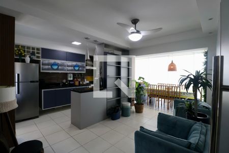 Sala de apartamento para alugar com 3 quartos, 95m² em Parque Enseada, Guarujá