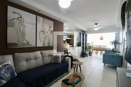 Sala de apartamento para alugar com 3 quartos, 95m² em Parque Enseada, Guarujá