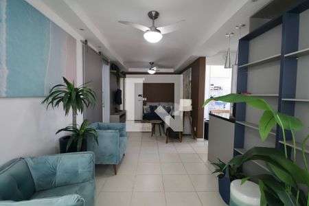 Sala de apartamento para alugar com 3 quartos, 95m² em Parque Enseada, Guarujá