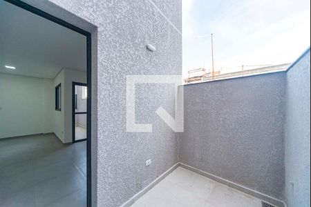 Varanda da Sala de apartamento para alugar com 2 quartos, 58m² em Vila Eldizia, Santo André