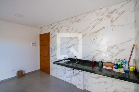 Sala/Cozinha de apartamento para alugar com 2 quartos, 58m² em Vila Eldizia, Santo André