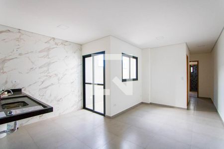 Sala/Cozinha de apartamento para alugar com 2 quartos, 58m² em Vila Eldizia, Santo André