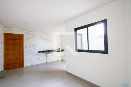 Sala/Cozinha de apartamento para alugar com 2 quartos, 58m² em Vila Eldizia, Santo André