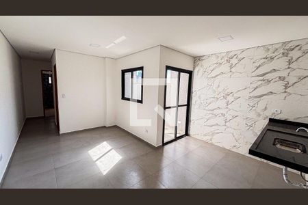 Sala de apartamento para alugar com 2 quartos, 58m² em Vila Eldizia, Santo André