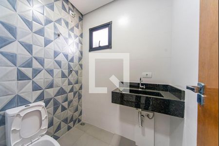 Banheiro  de apartamento à venda com 2 quartos, 115m² em Vila Eldizia, Santo André