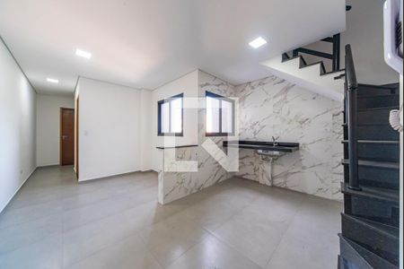 Sala de apartamento à venda com 2 quartos, 115m² em Vila Eldizia, Santo André