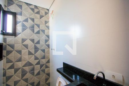 Banheiro da Suíte de apartamento à venda com 2 quartos, 115m² em Vila Eldizia, Santo André