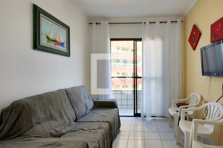 Sala de apartamento para alugar com 1 quarto, 40m² em Vila Caiçara, Praia Grande