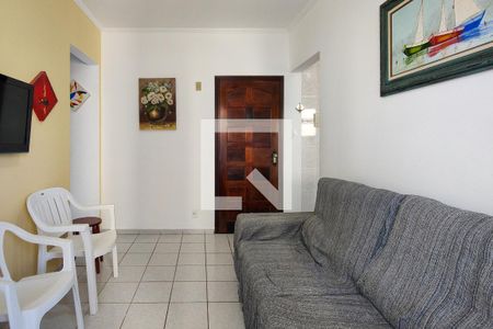 Sala de apartamento para alugar com 1 quarto, 40m² em Vila Caiçara, Praia Grande