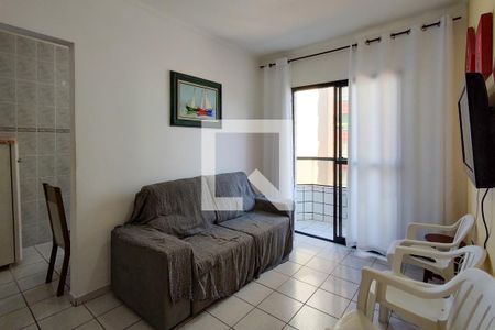 Sala de apartamento para alugar com 1 quarto, 40m² em Vila Caiçara, Praia Grande