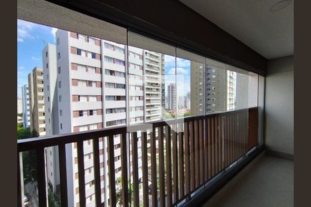 Varanda da Sala de apartamento para alugar com 1 quarto, 32m² em Vila Gumercindo, São Paulo