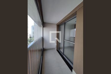 Varanda da Sala de apartamento para alugar com 1 quarto, 32m² em Vila Gumercindo, São Paulo