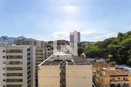 Sala / Quarto Varanda Vista de apartamento para alugar com 1 quarto, 44m² em São Cristóvão, Rio de Janeiro