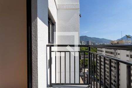 Sala / Quarto Varanda de apartamento para alugar com 1 quarto, 44m² em São Cristóvão, Rio de Janeiro