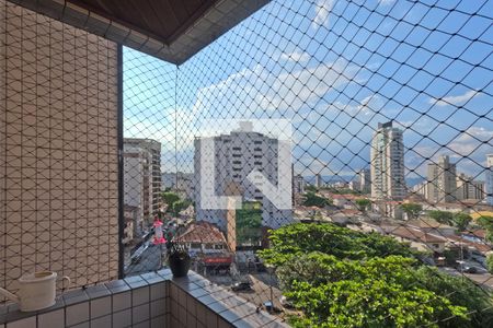 Varanda da Sala de apartamento para alugar com 3 quartos, 107m² em Ponta da Praia, Santos