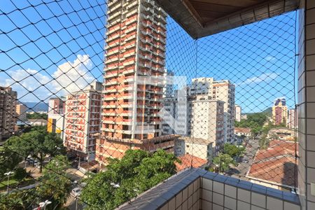 Varanda da Sala de apartamento para alugar com 3 quartos, 107m² em Ponta da Praia, Santos