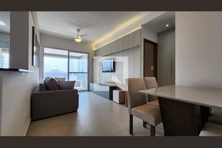 Sala de apartamento para alugar com 1 quarto, 62m² em Boqueirão, Santos