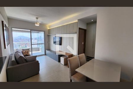 Sala de apartamento para alugar com 1 quarto, 62m² em Boqueirão, Santos