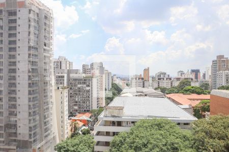 Vista da Sala e Cozinha de apartamento para alugar com 1 quarto, 34m² em Perdizes, São Paulo