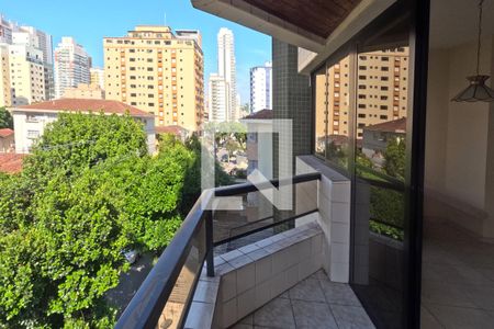 Varada da Sala de apartamento para alugar com 3 quartos, 240m² em Gonzaga, Santos