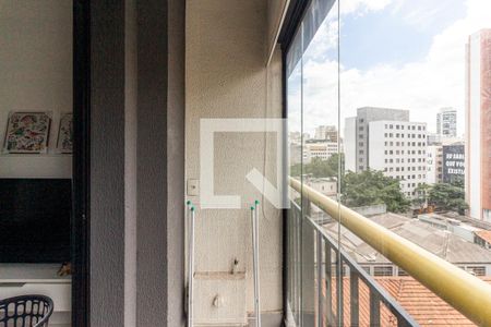 Varanda de kitnet/studio para alugar com 1 quarto, 27m² em Campos Elíseos, São Paulo