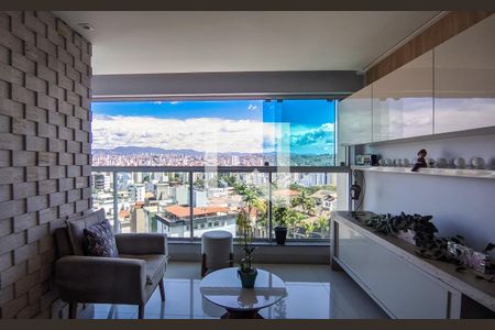 Sala de apartamento à venda com 3 quartos, 96m² em Palmares, Belo Horizonte