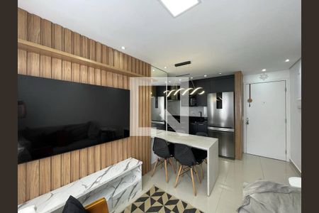 Sala e Cozinha  de apartamento para alugar com 2 quartos, 49m² em Jardim Helena, São Paulo