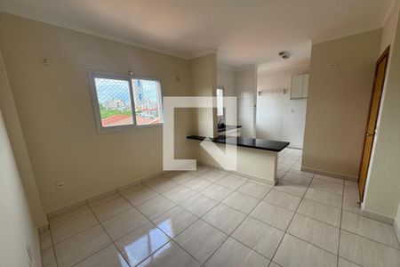 Sala de apartamento para alugar com 1 quarto, 37m² em Jardim California, Ribeirão Preto