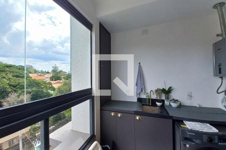 Varanda da Sala de apartamento para alugar com 2 quartos, 56m² em Nova Campinas, Campinas