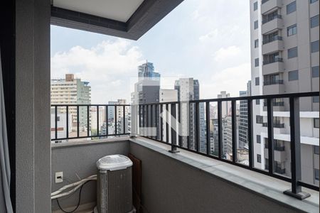 Varanda da Sala/Quarto de kitnet/studio para alugar com 1 quarto, 29m² em Bela Vista, São Paulo