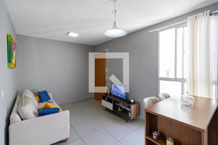 Sala  de apartamento para alugar com 2 quartos, 45m² em Chácara Cotia, Contagem