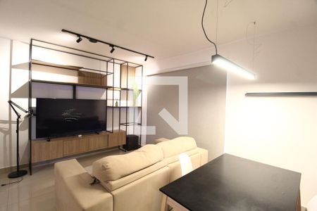 Sala de apartamento para alugar com 2 quartos, 54m² em Jardim Inconfidência, Uberlândia