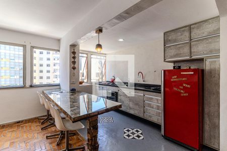 Cozinha de kitnet/studio para alugar com 1 quarto, 56m² em Vila Buarque, São Paulo