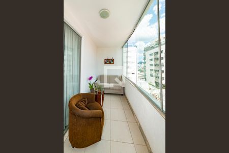 Varanda da Sala de apartamento à venda com 3 quartos, 80m² em Barroca, Belo Horizonte