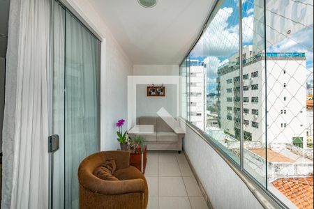 Varanda da Sala de apartamento à venda com 3 quartos, 80m² em Barroca, Belo Horizonte