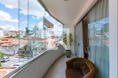 Varanda da Sala de apartamento à venda com 3 quartos, 80m² em Barroca, Belo Horizonte