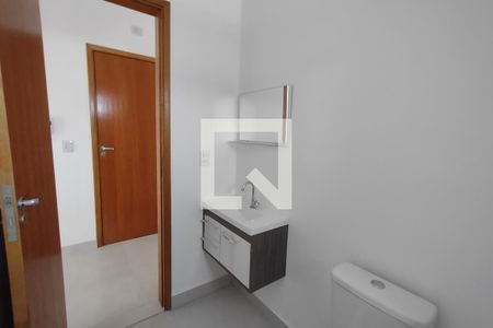 Banheiro de kitnet/studio para alugar com 1 quarto, 40m² em Osvaldo Cruz, São Caetano do Sul