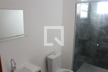 Banheiro de kitnet/studio para alugar com 1 quarto, 40m² em Osvaldo Cruz, São Caetano do Sul