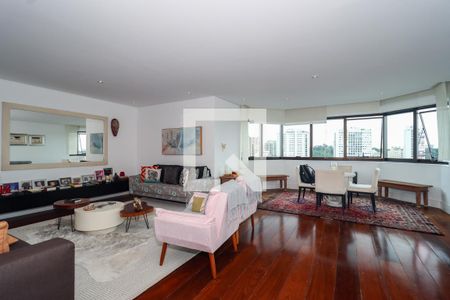 Sala de apartamento à venda com 4 quartos, 275m² em Real Parque - Morumbi, São Paulo